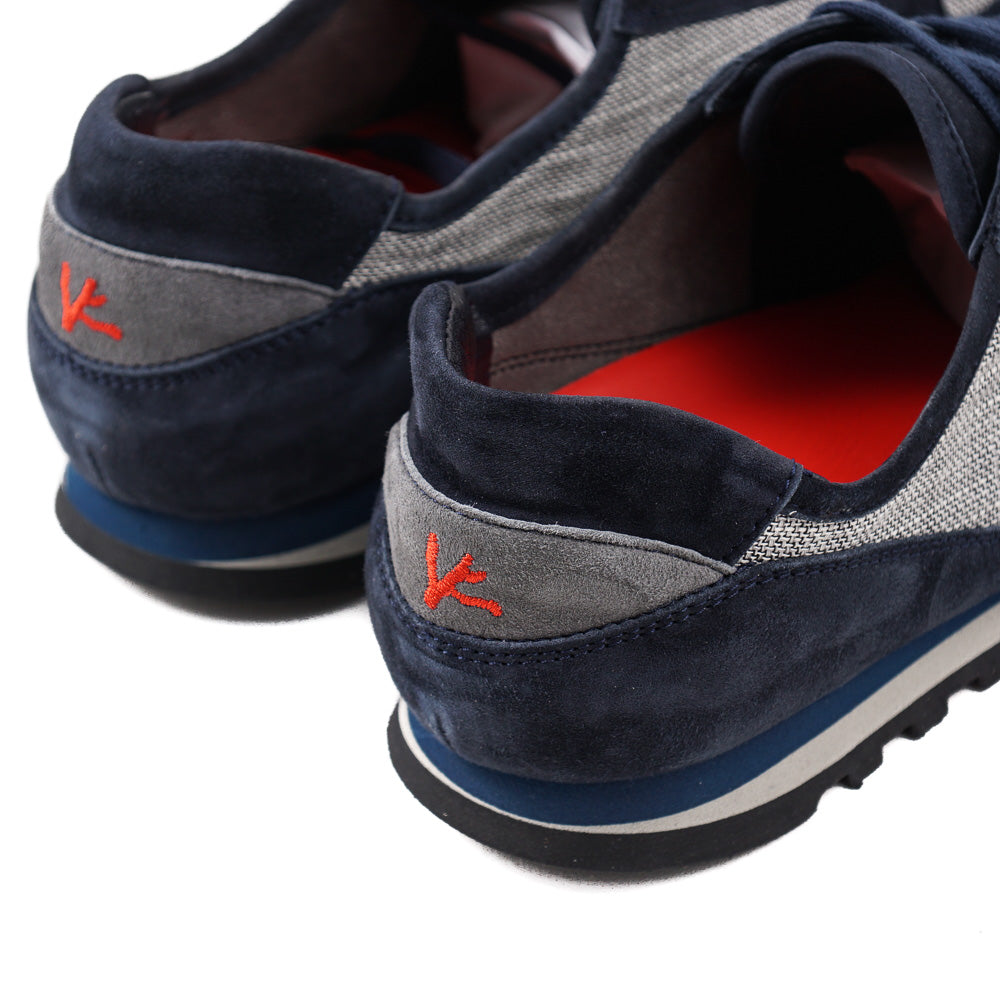 Isaia Calf Suede and Cashmere Sneakers - Top Shelf Apparel