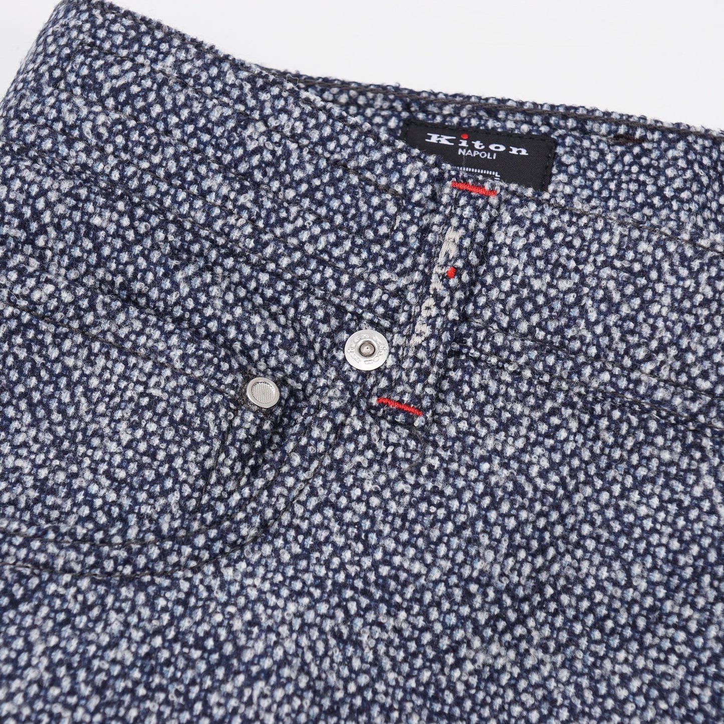 Kiton Slim Fit Five-Pocket Boucle Wool Pants - Top Shelf Apparel