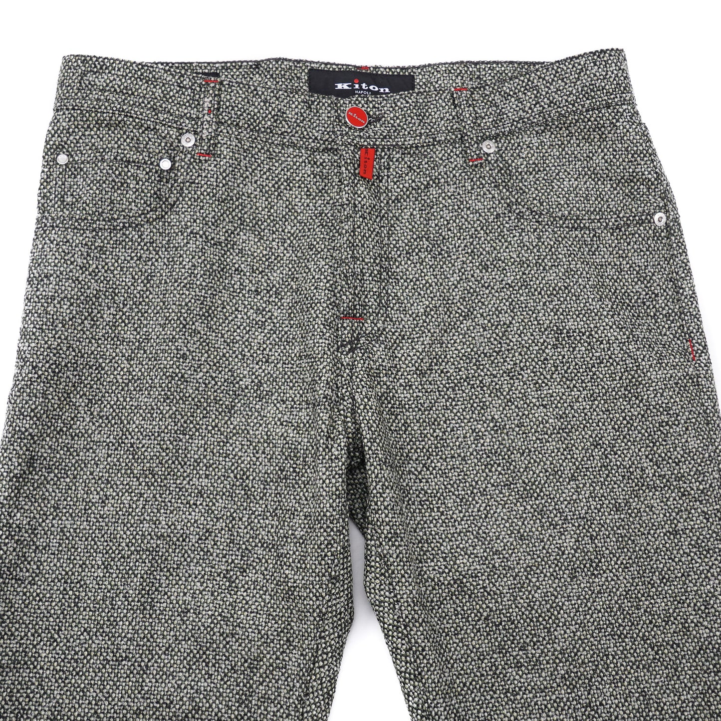 Kiton Slim Fit Five-Pocket Boucle Wool Pants - Top Shelf Apparel