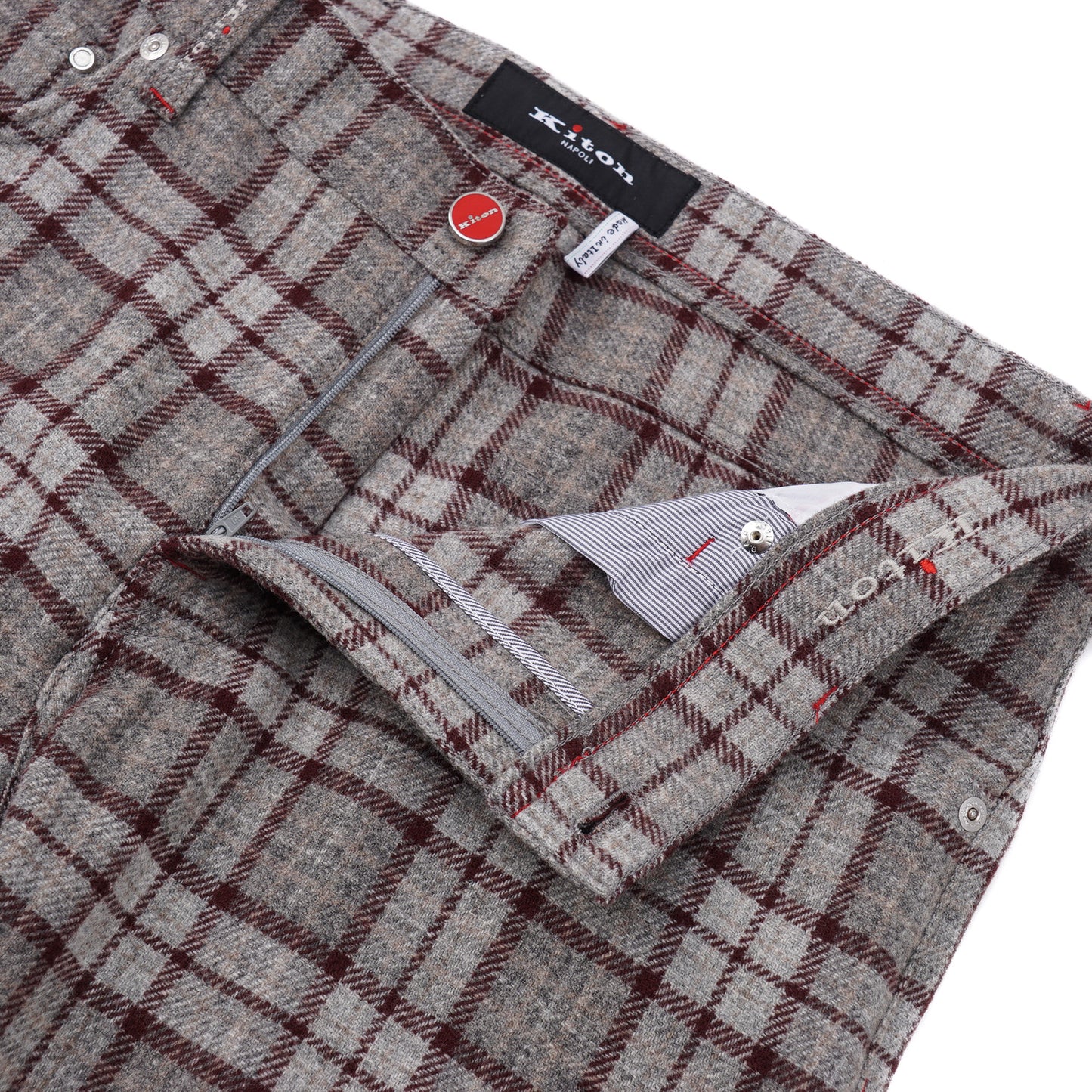 Kiton Slim Fit Five-Pocket Wool Pants - Top Shelf Apparel