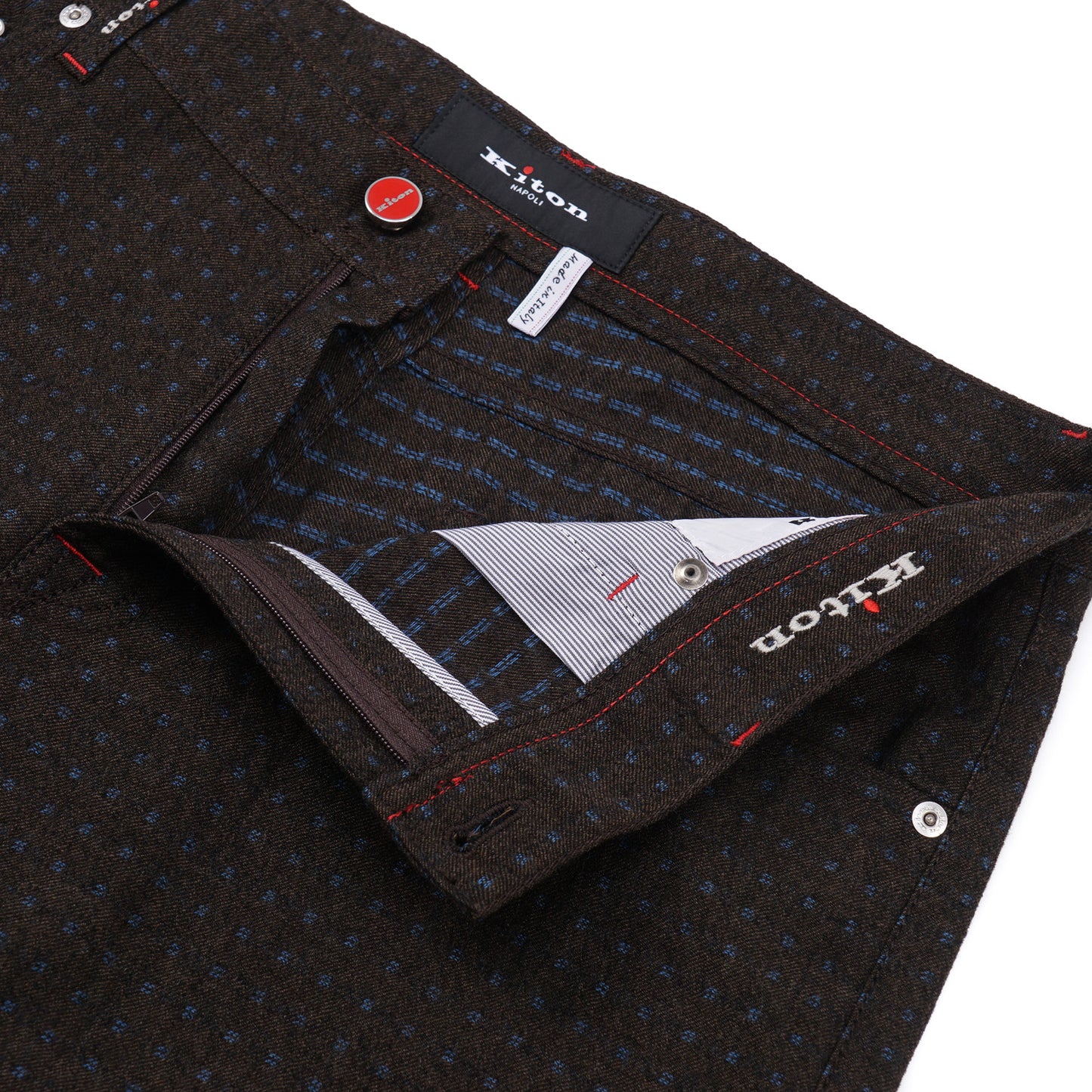Kiton Slim Fit Five-Pocket Wool Pants - Top Shelf Apparel