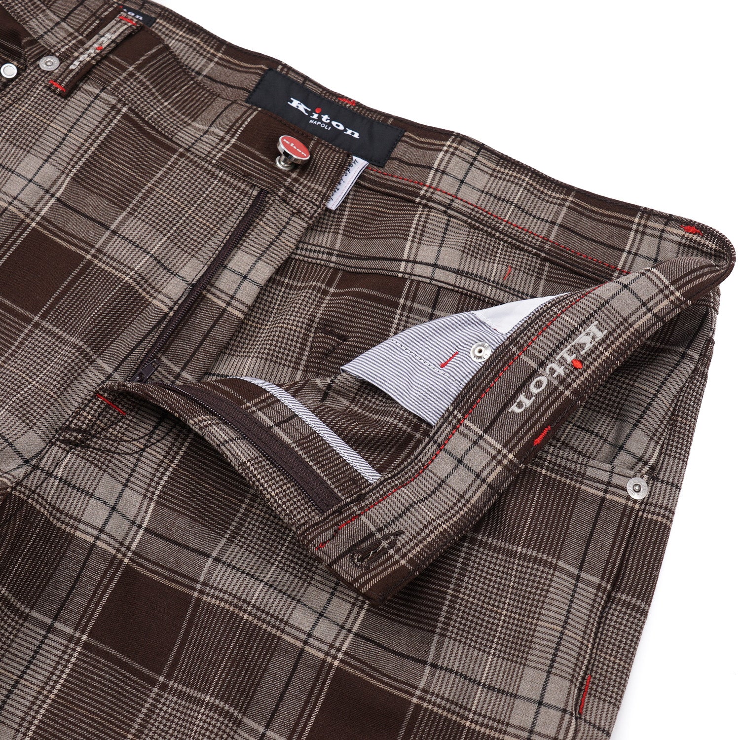 Kiton Slim Fit Five-Pocket Wool Pants - Top Shelf Apparel