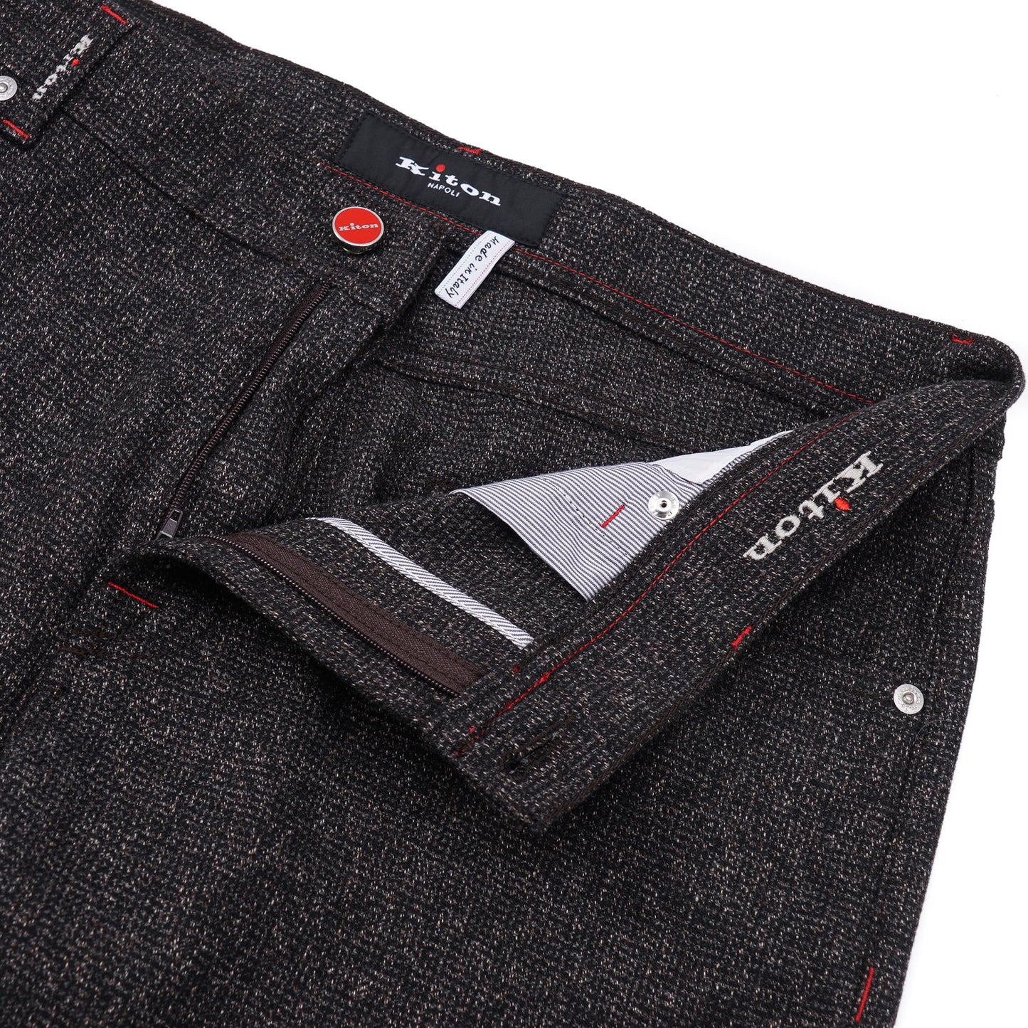 Kiton Slim Fit Five-Pocket Wool Pants - Top Shelf Apparel