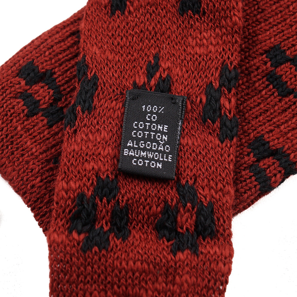 Isaia Patterned Knit Cotton Tie - Top Shelf Apparel