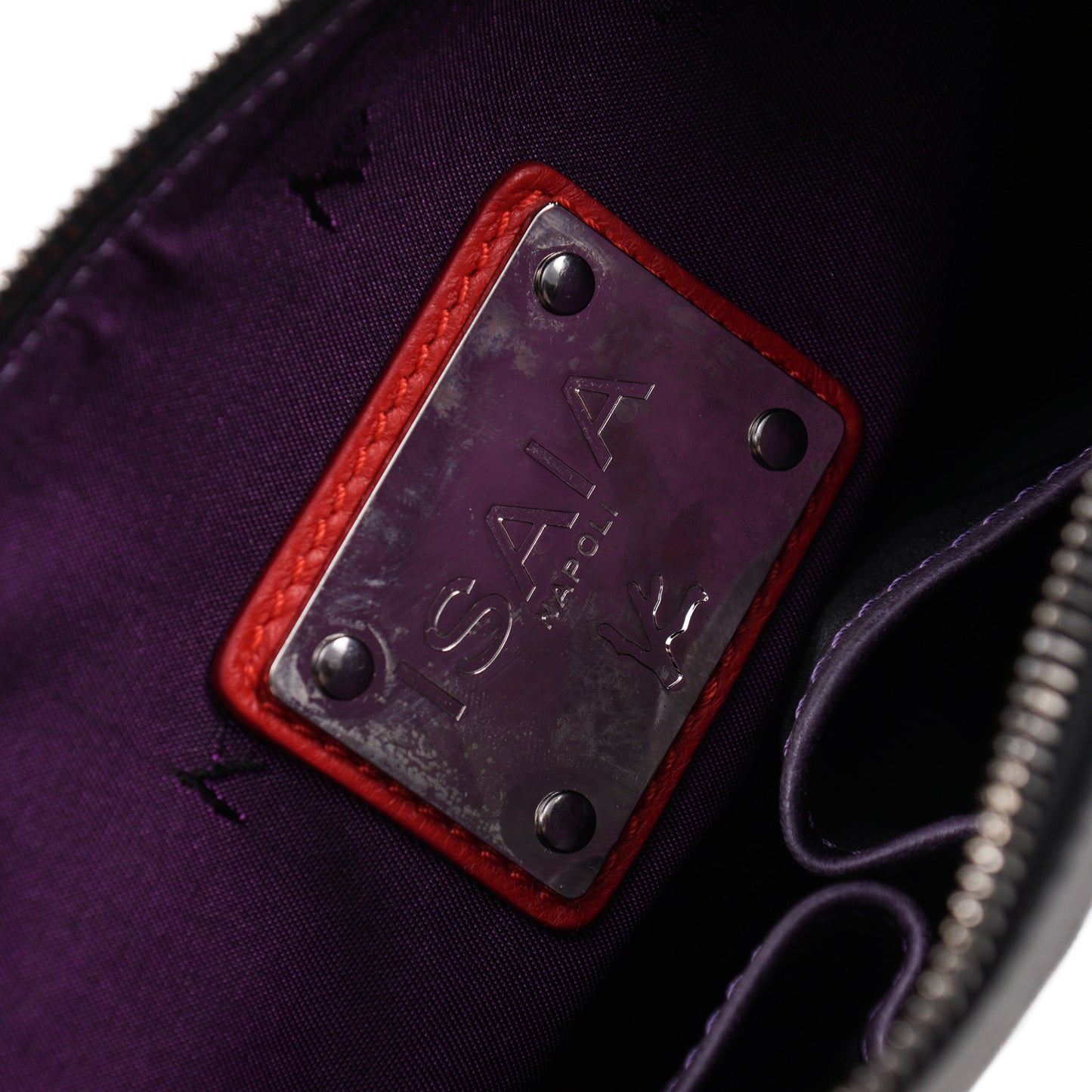 Isaia Saffiano Leather Slim Toiletry Bag - Top Shelf Apparel