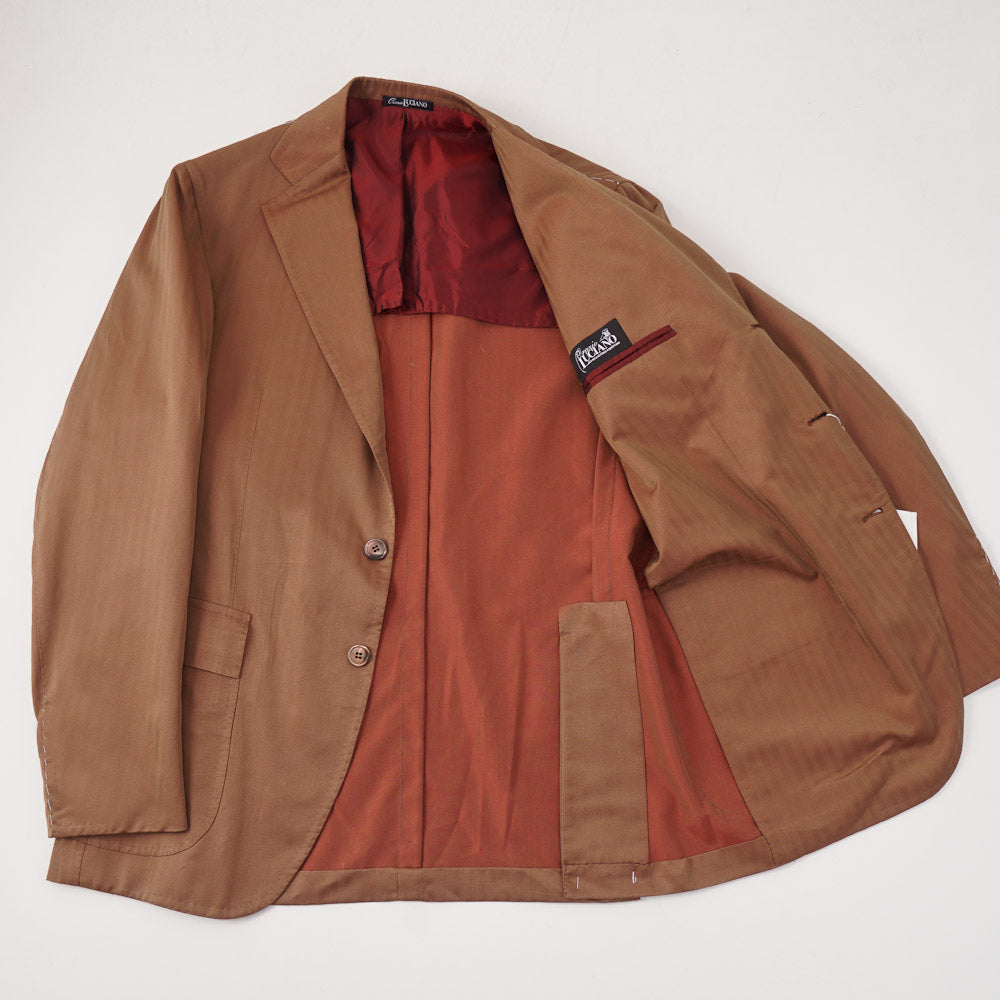 Orazio Luciano Herringbone Cotton and Silk Sport Coat - Top Shelf Apparel