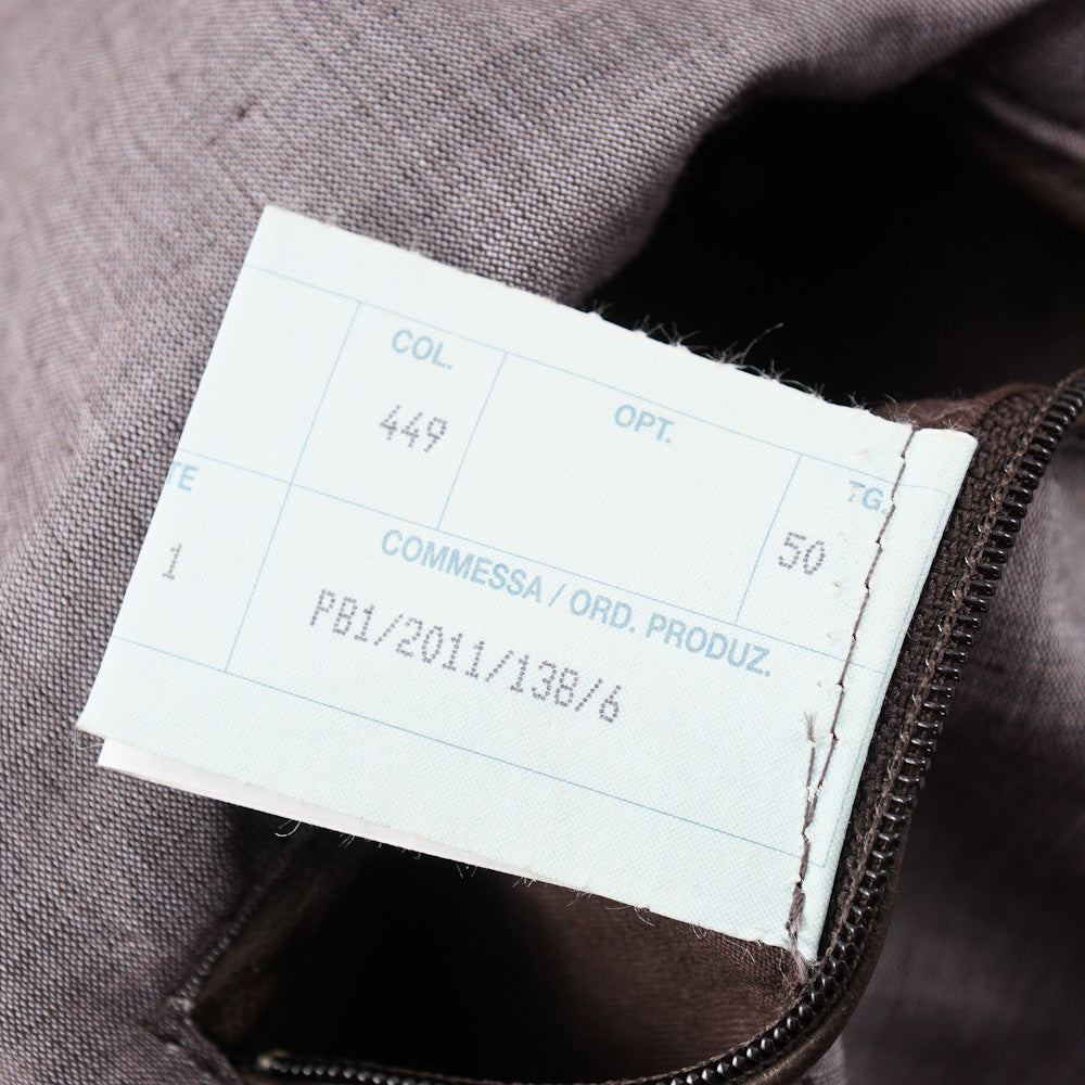 Mandelli Quilted Brown Leather Jacket - Top Shelf Apparel