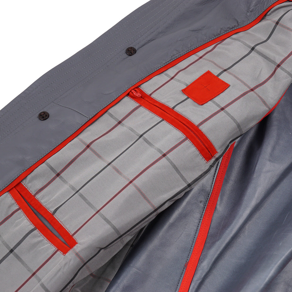 Isaia Flight Jacket in Water Repellent Leather - Top Shelf Apparel