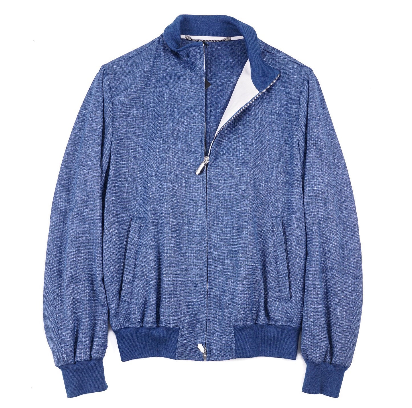 Cesare Attolini Wool-Linen-Silk Bomber Jacket - Top Shelf Apparel