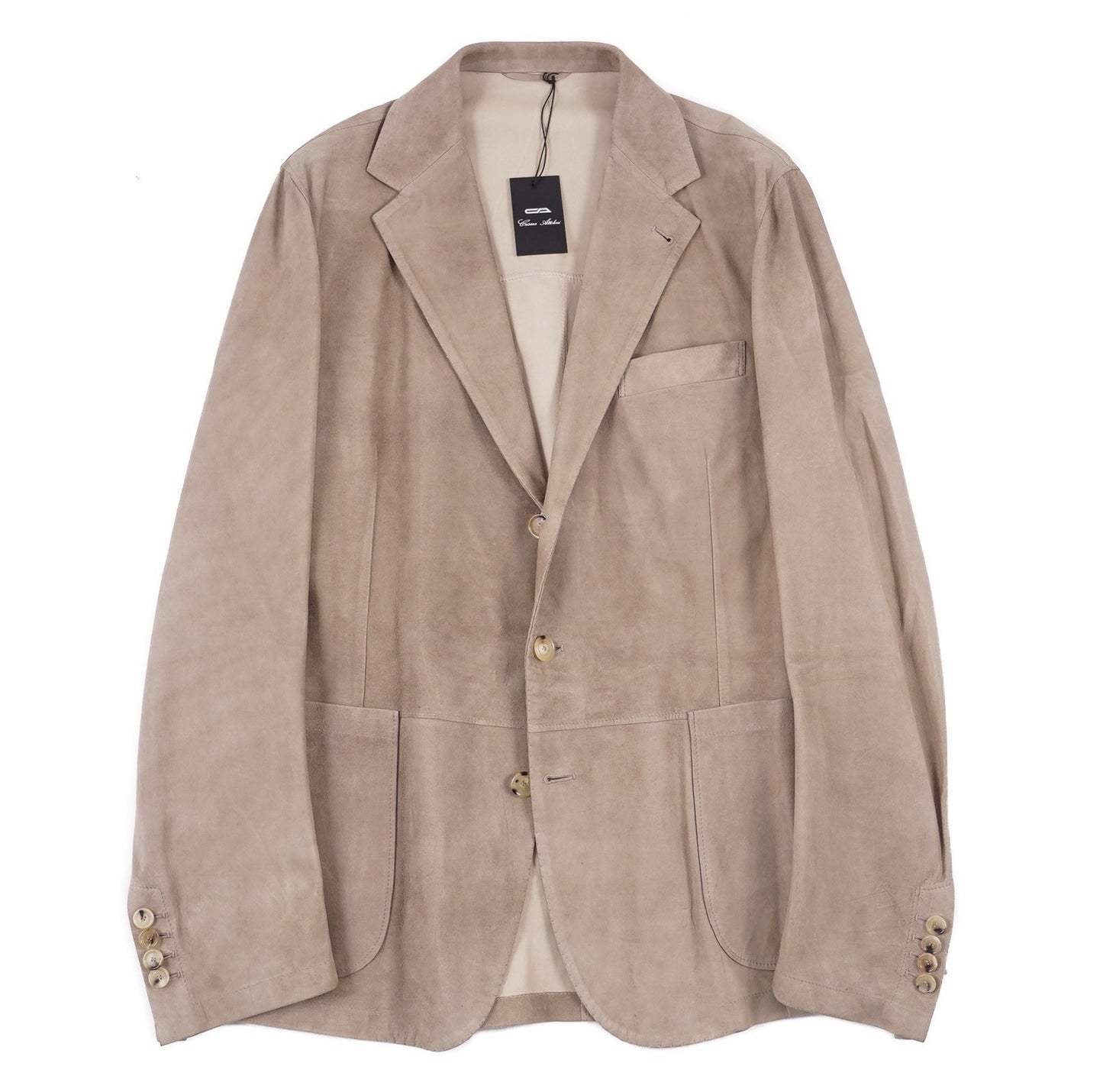 Cesare Attolini Unlined Lambskin Suede Blazer - Top Shelf Apparel