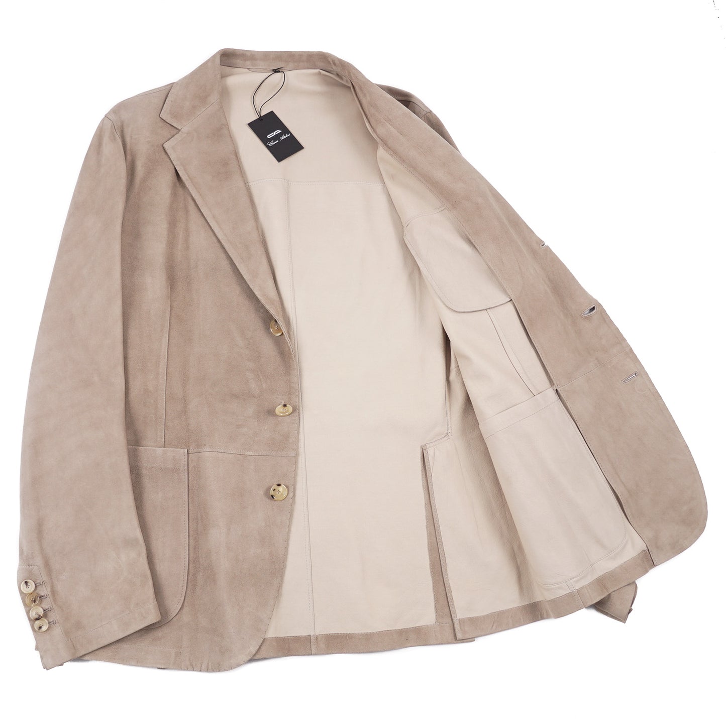 Cesare Attolini Unlined Lambskin Suede Blazer - Top Shelf Apparel