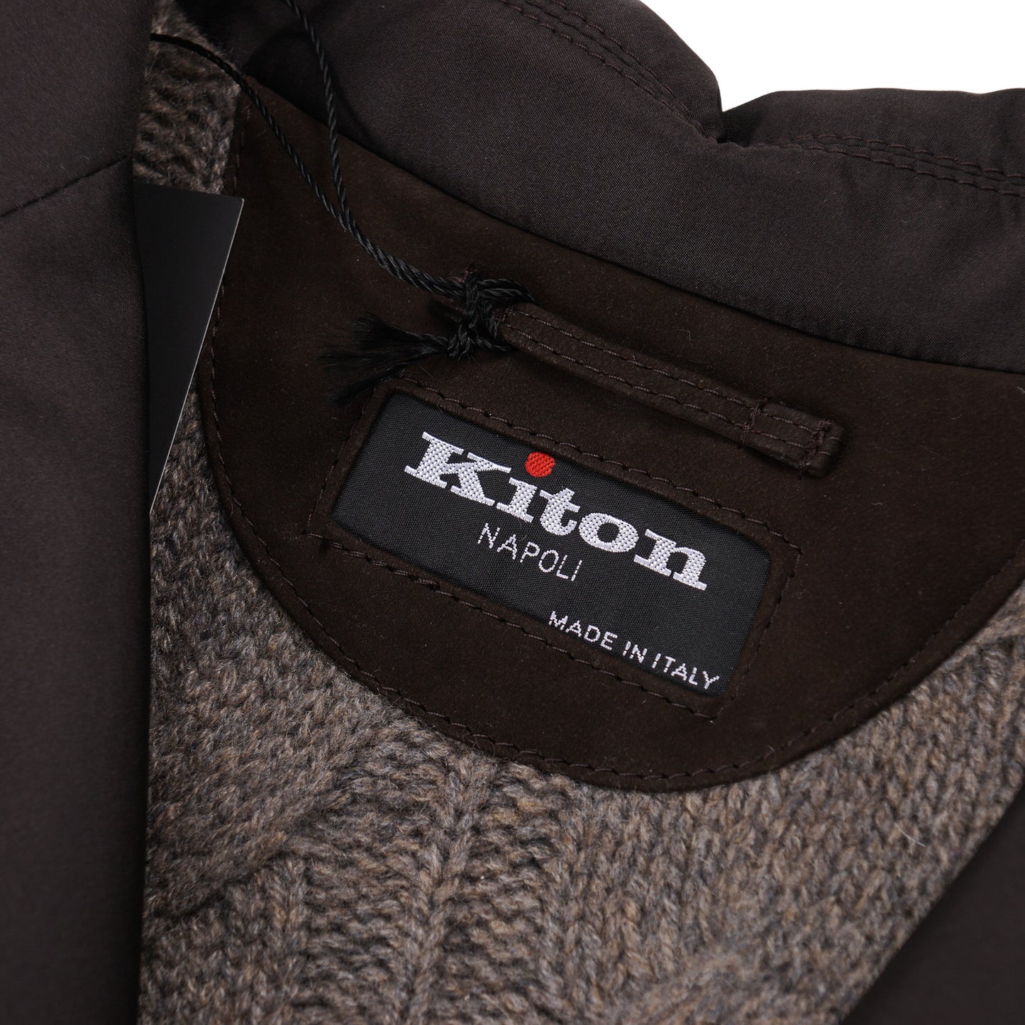 Kiton Quilted Jacket with Cable Knit Cashmere Lining - Top Shelf Apparel