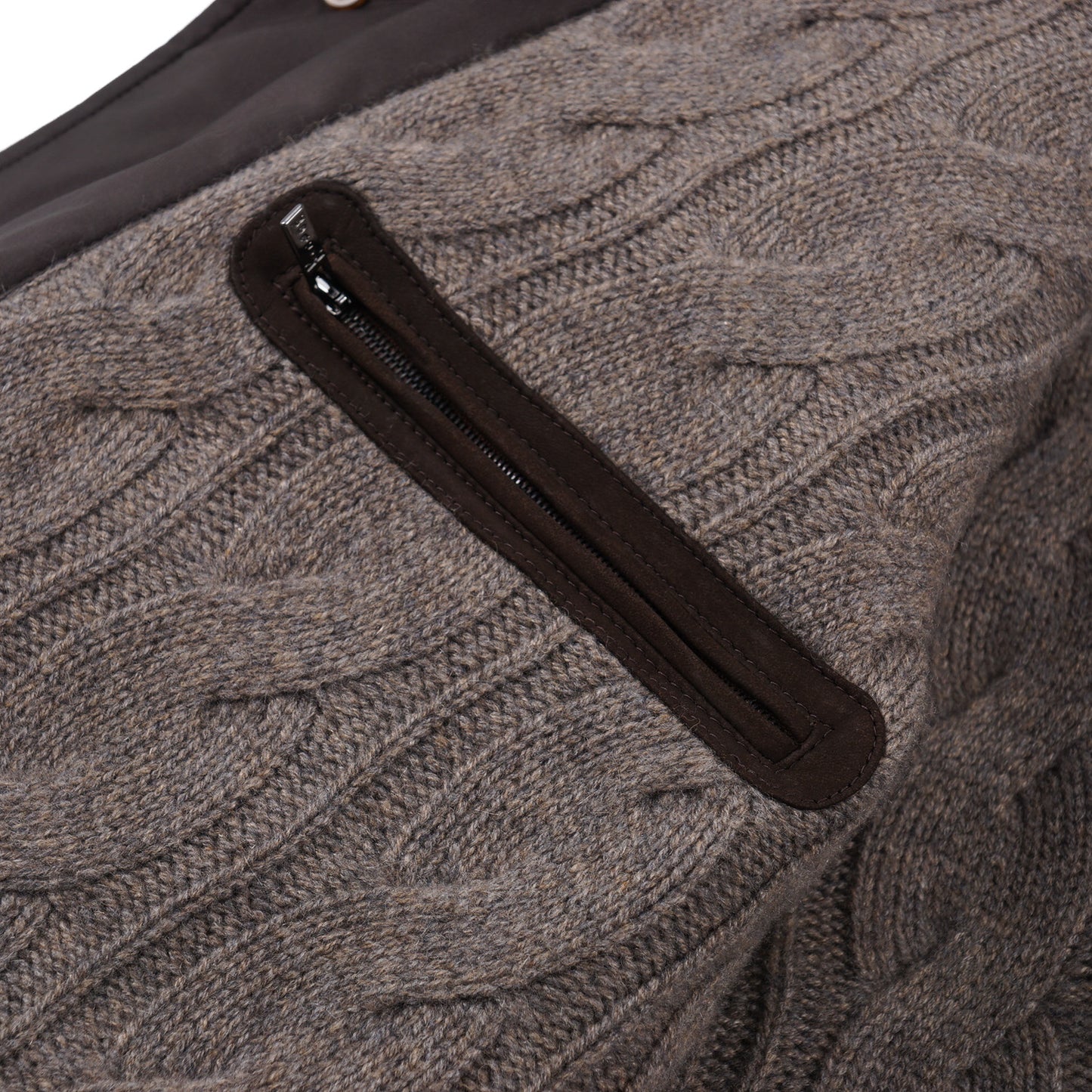 Kiton Quilted Jacket with Cable Knit Cashmere Lining - Top Shelf Apparel