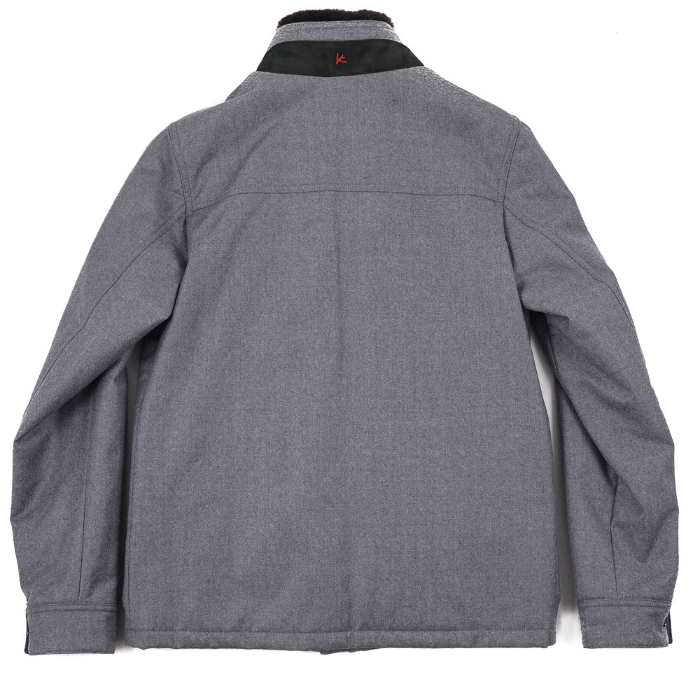 Isaia Wool Field Jacket with Fur Collar - Top Shelf Apparel