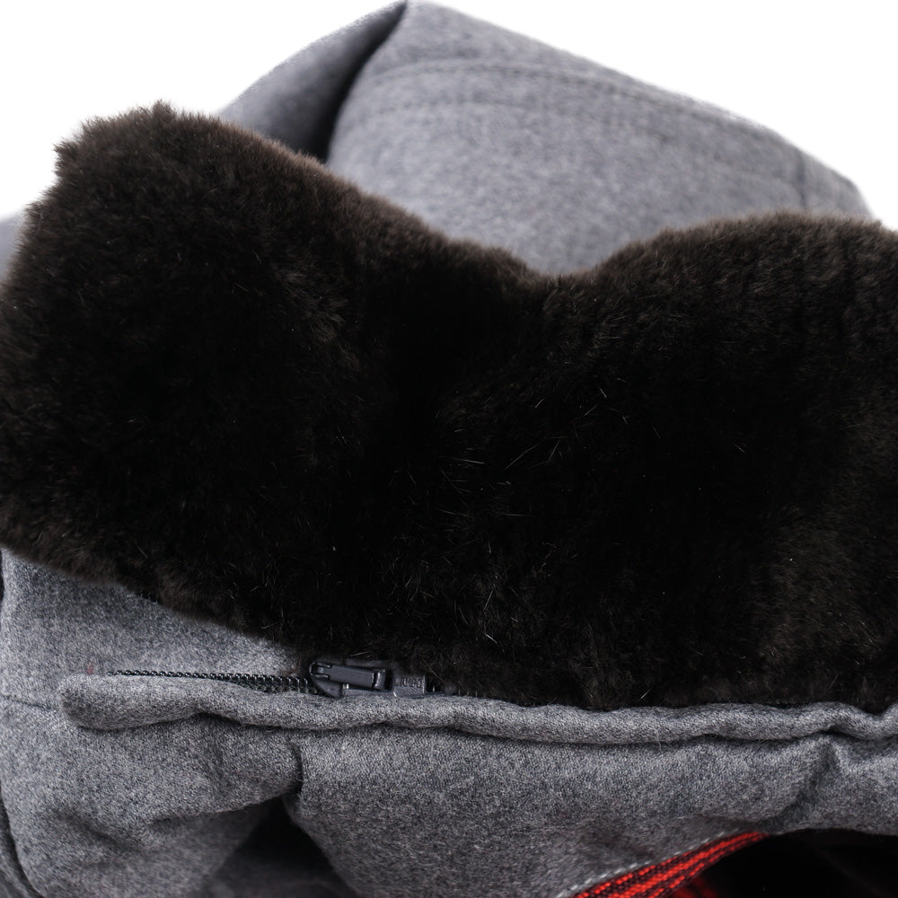 Isaia Wool Field Jacket with Fur Collar - Top Shelf Apparel