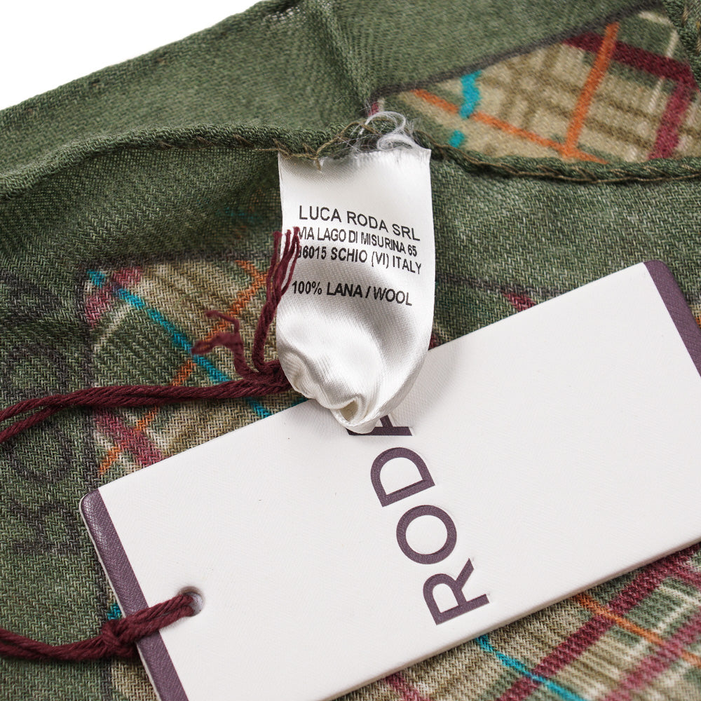 Roda Layered Check Wool Pocket Square - Top Shelf Apparel