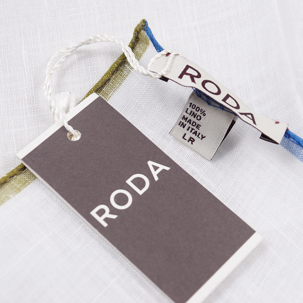Roda Contrast Linen Pocket Square - Top Shelf Apparel