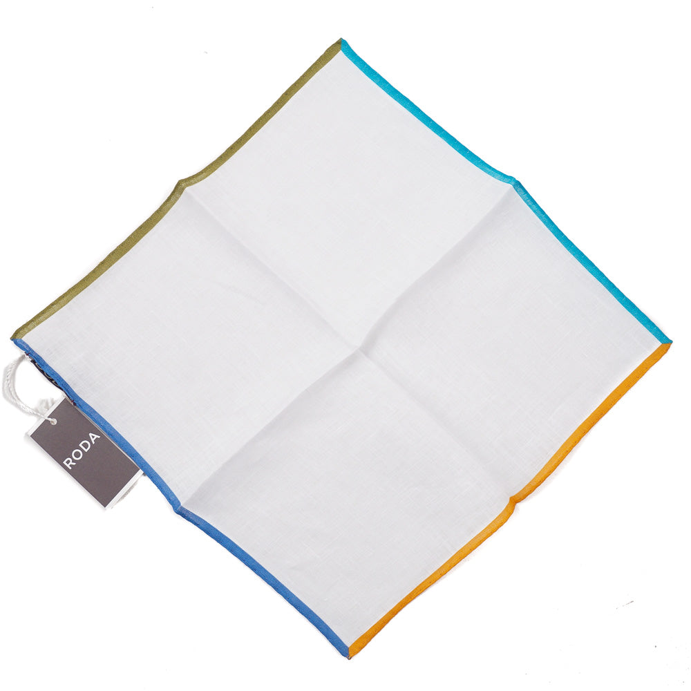 Roda Contrast Linen Pocket Square - Top Shelf Apparel