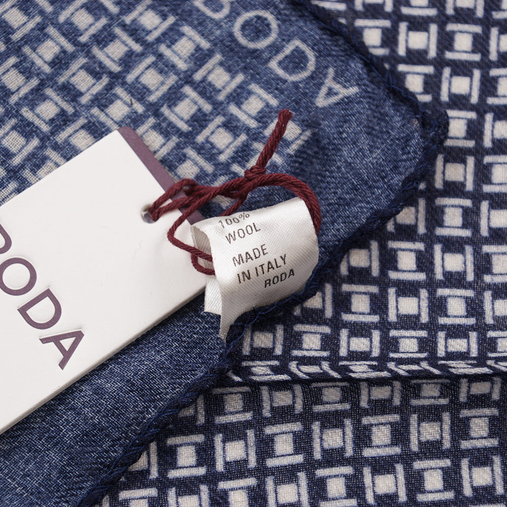 Roda Jacquard Print Wool Pocket Square - Top Shelf Apparel