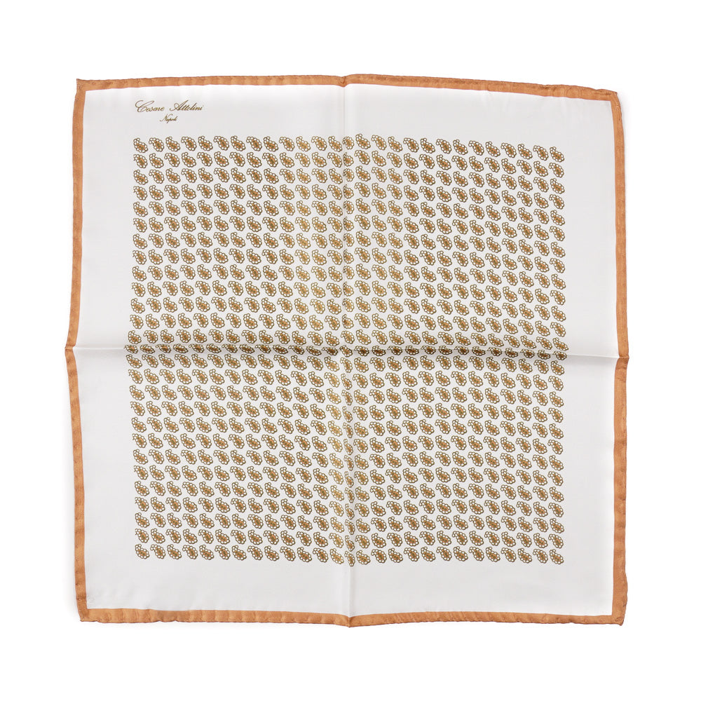 Attolini Paisley Print Silk Pocket Square - Top Shelf Apparel