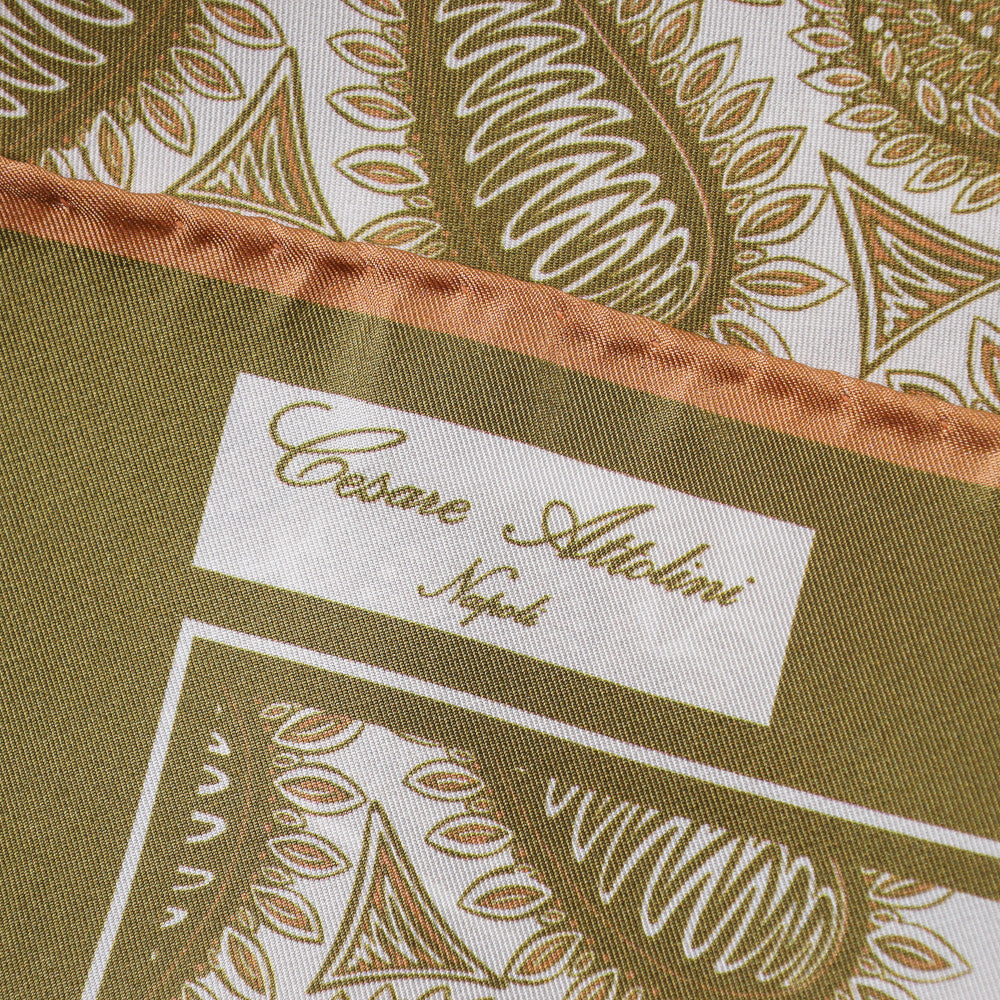 Attolini Paisley Print Silk Pocket Square - Top Shelf Apparel
