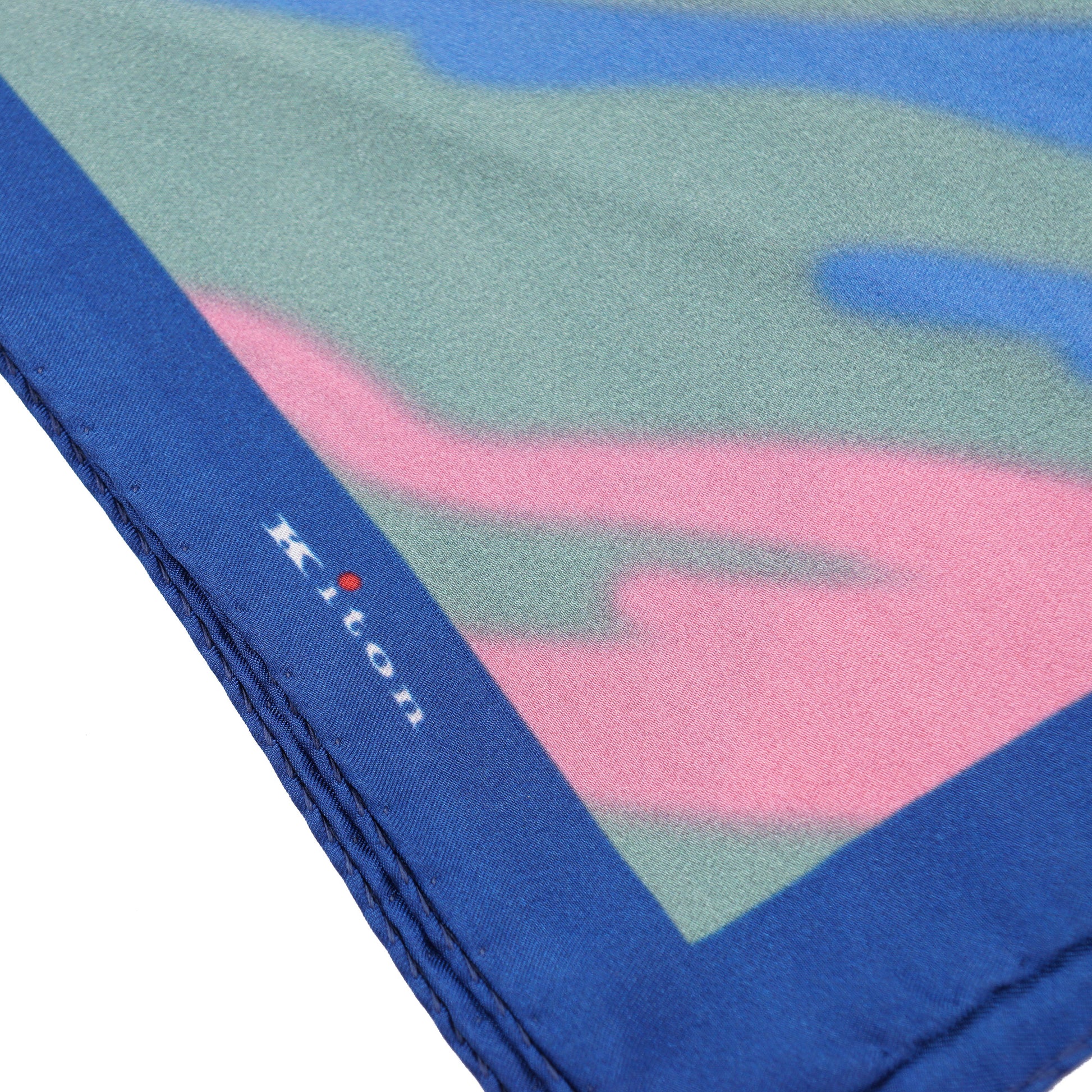 Kiton Watercolor Print Silk Pocket Square - Top Shelf Apparel