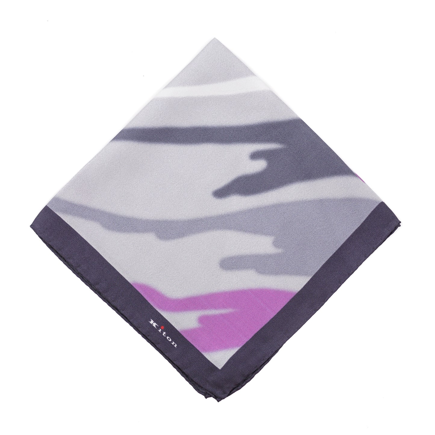 Kiton Watercolor Print Silk Pocket Square - Top Shelf Apparel
