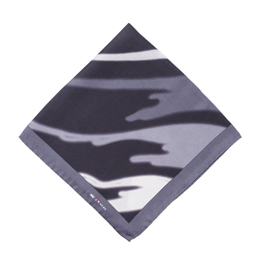 Kiton Watercolor Print Silk Pocket Square - Top Shelf Apparel