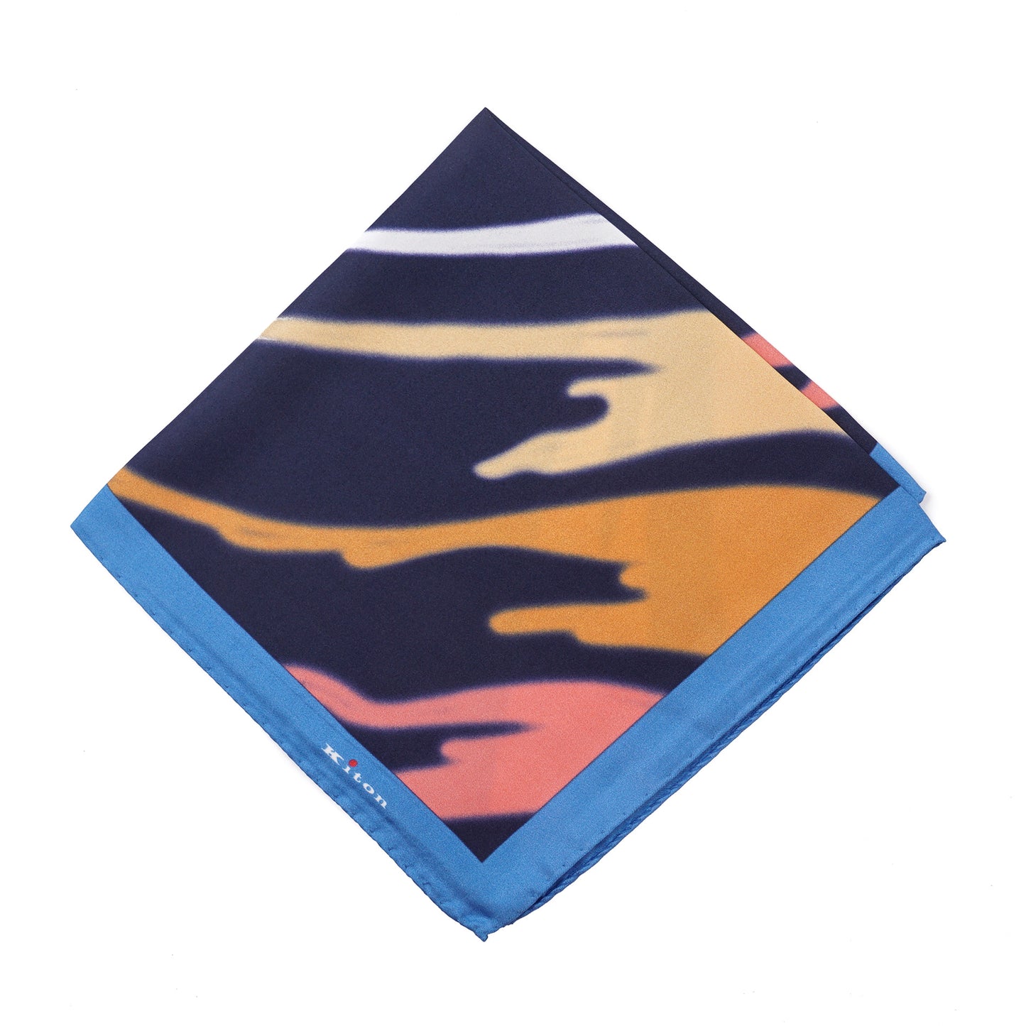 Kiton Watercolor Print Silk Pocket Square - Top Shelf Apparel