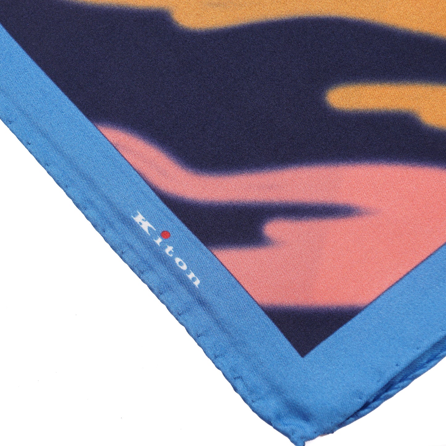 Kiton Watercolor Print Silk Pocket Square - Top Shelf Apparel