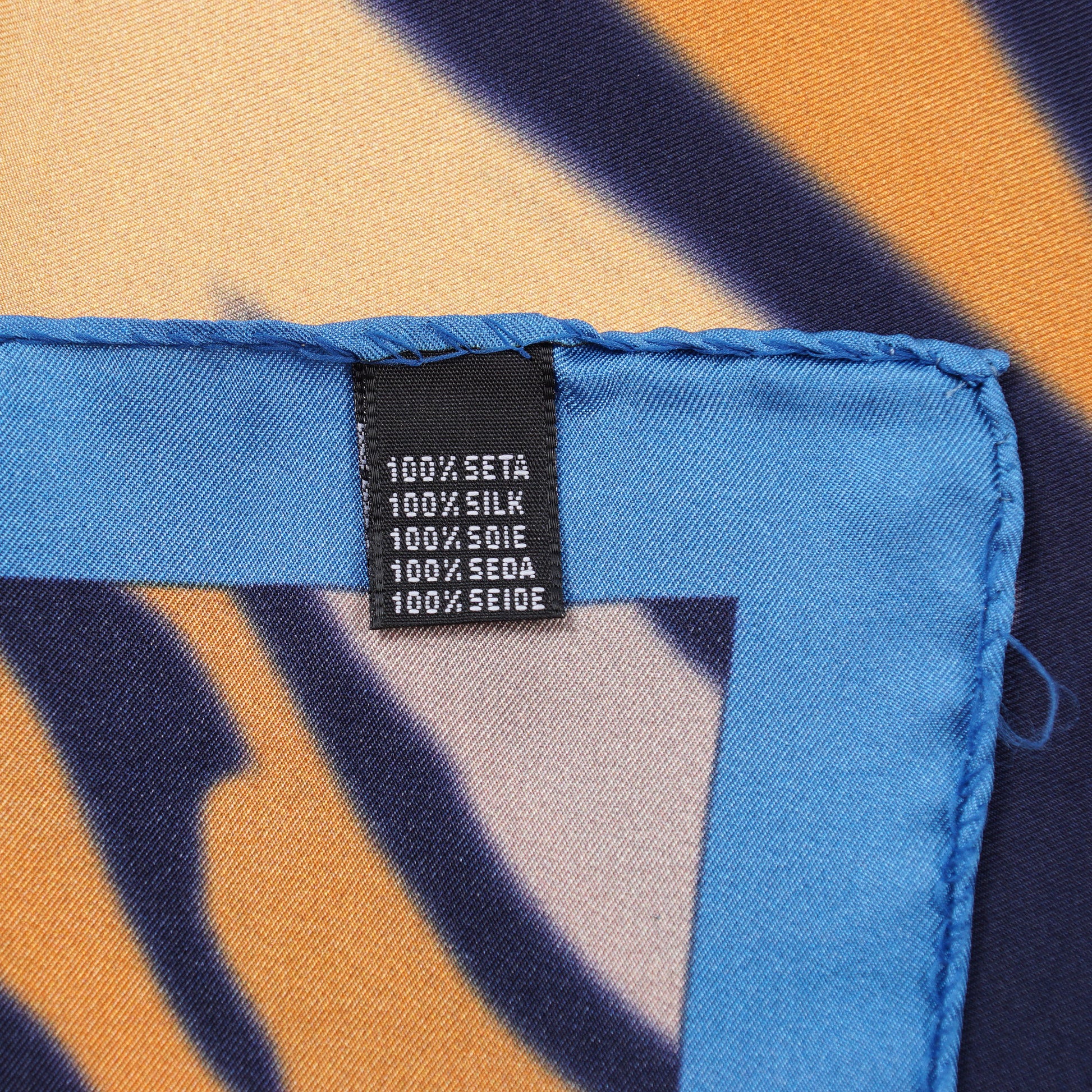 Kiton Watercolor Print Silk Pocket Square - Top Shelf Apparel