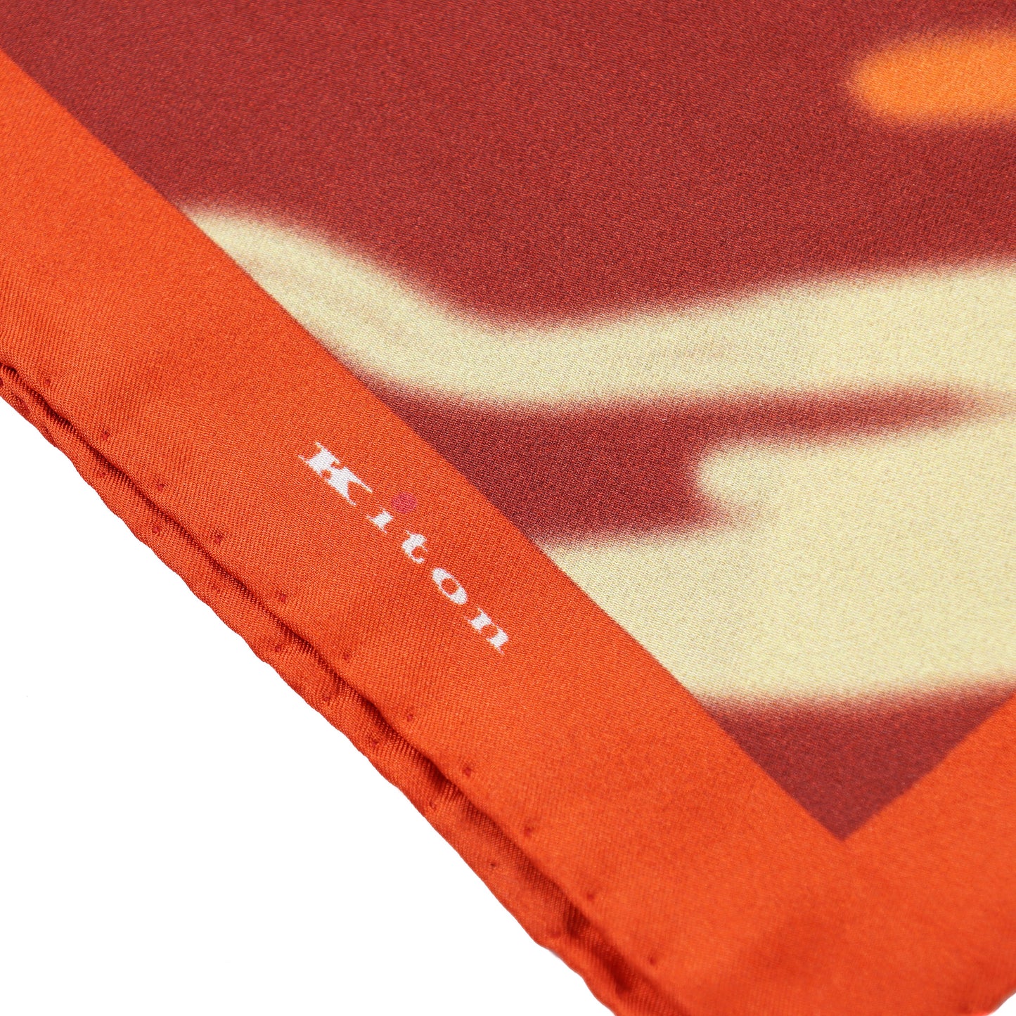 Kiton Watercolor Print Silk Pocket Square - Top Shelf Apparel
