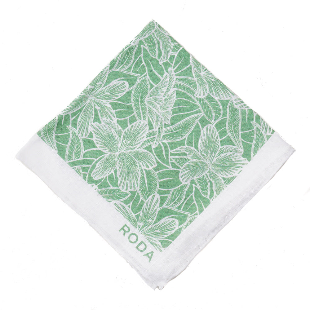 Roda Floral Print Linen Pocket Square - Top Shelf Apparel