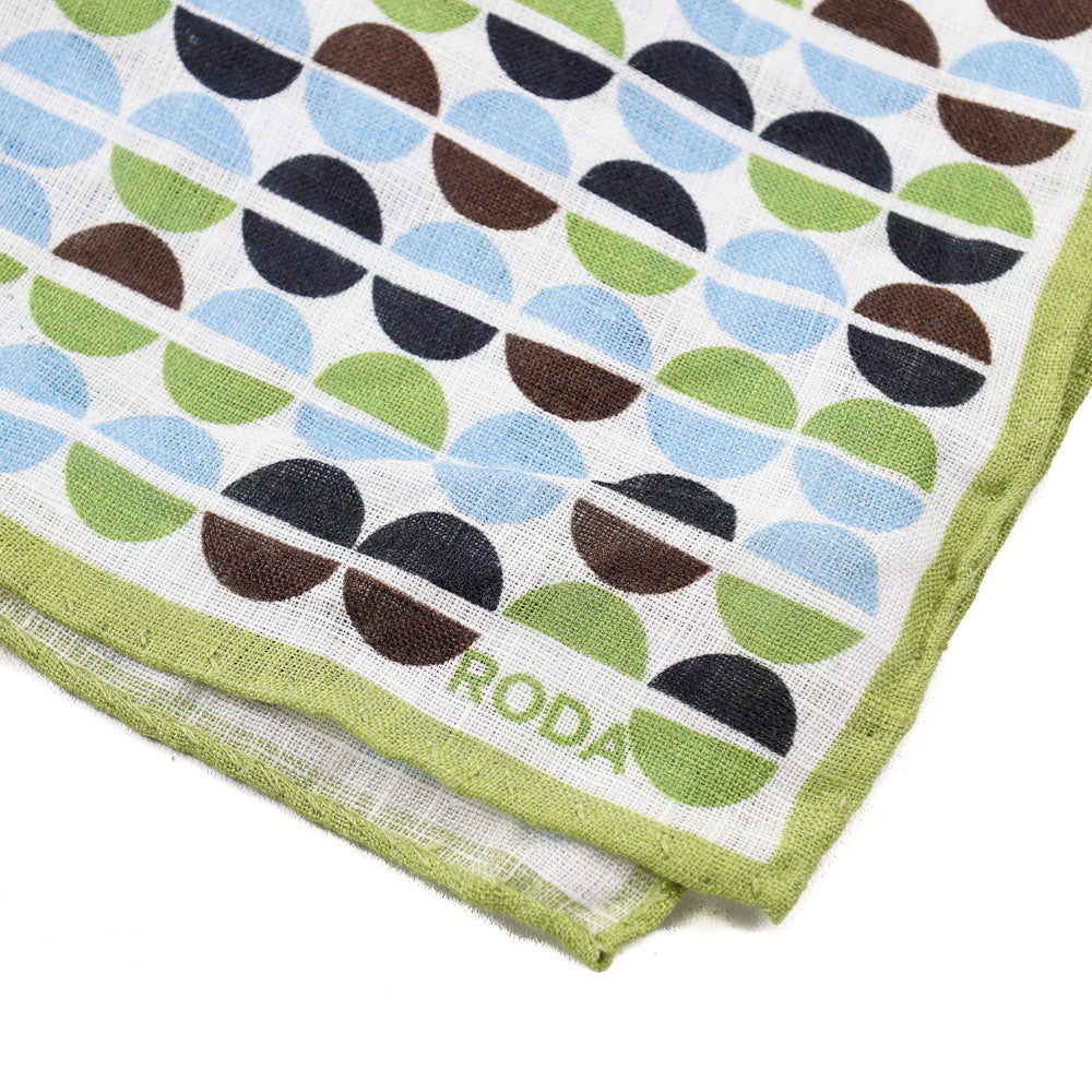 Roda Mod Print Linen Pocket Square - Top Shelf Apparel