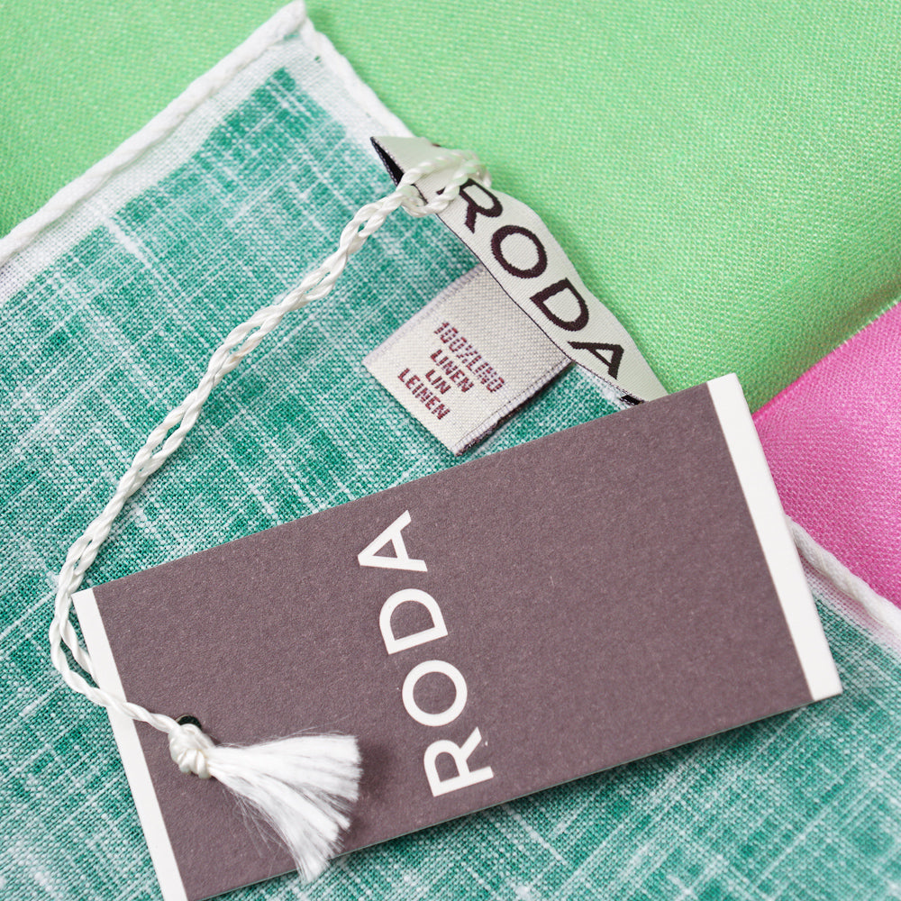 Roda Printed Linen Pocket Square - Top Shelf Apparel