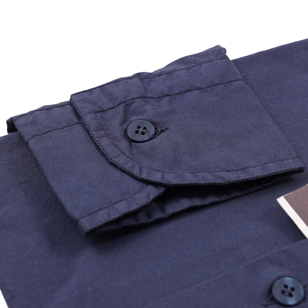 Roda Slim-Fit Navy Blue Cotton Shirt - Top Shelf Apparel