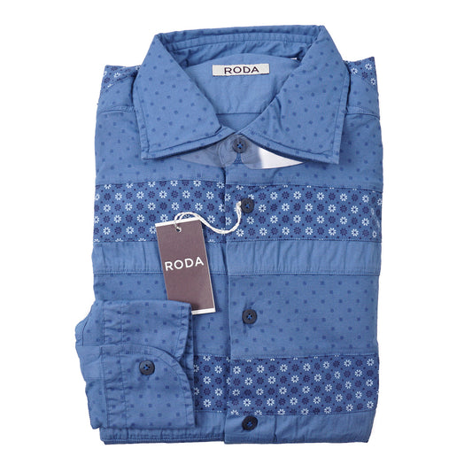 Roda Slim-Fit Printed Chambray Shirt - Top Shelf Apparel