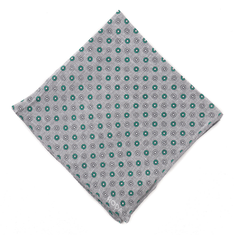 Roda Floral Print Linen Pocket Square - Top Shelf Apparel