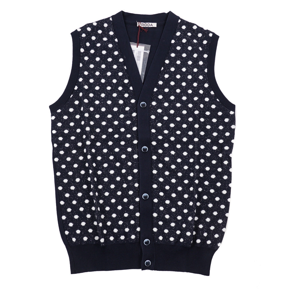 Roda Patterned Cardigan Sweater Vest - Top Shelf Apparel