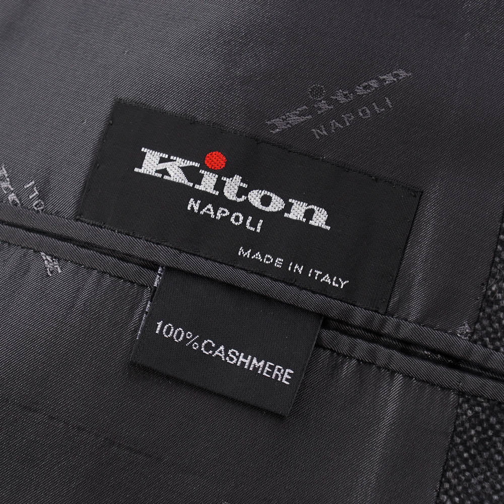 Kiton Gray Nailhead Cashmere Sport Coat - Top Shelf Apparel