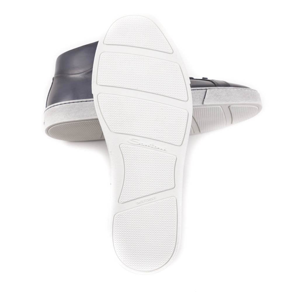 Santoni Mid-Top Sneakers in Dark Blue - Top Shelf Apparel