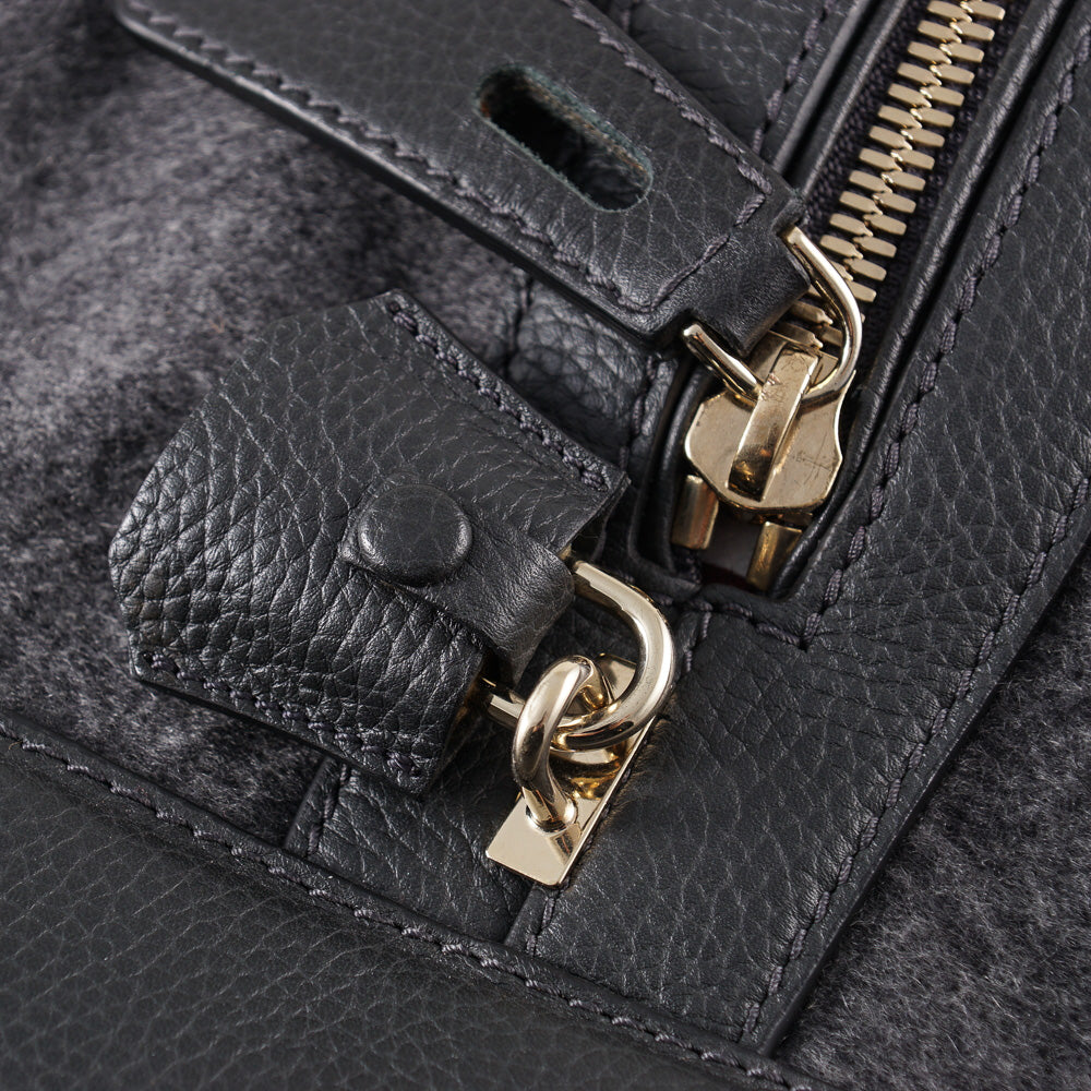 Brioni Cashmere and Leather Weekend Bag - Top Shelf Apparel