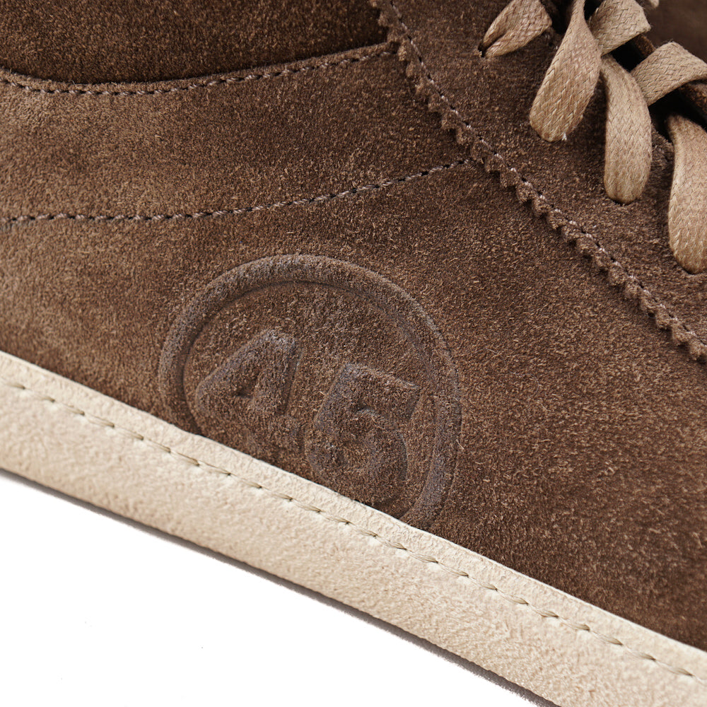 Santoni for AMG Mid-Top Suede Sneakers - Top Shelf Apparel