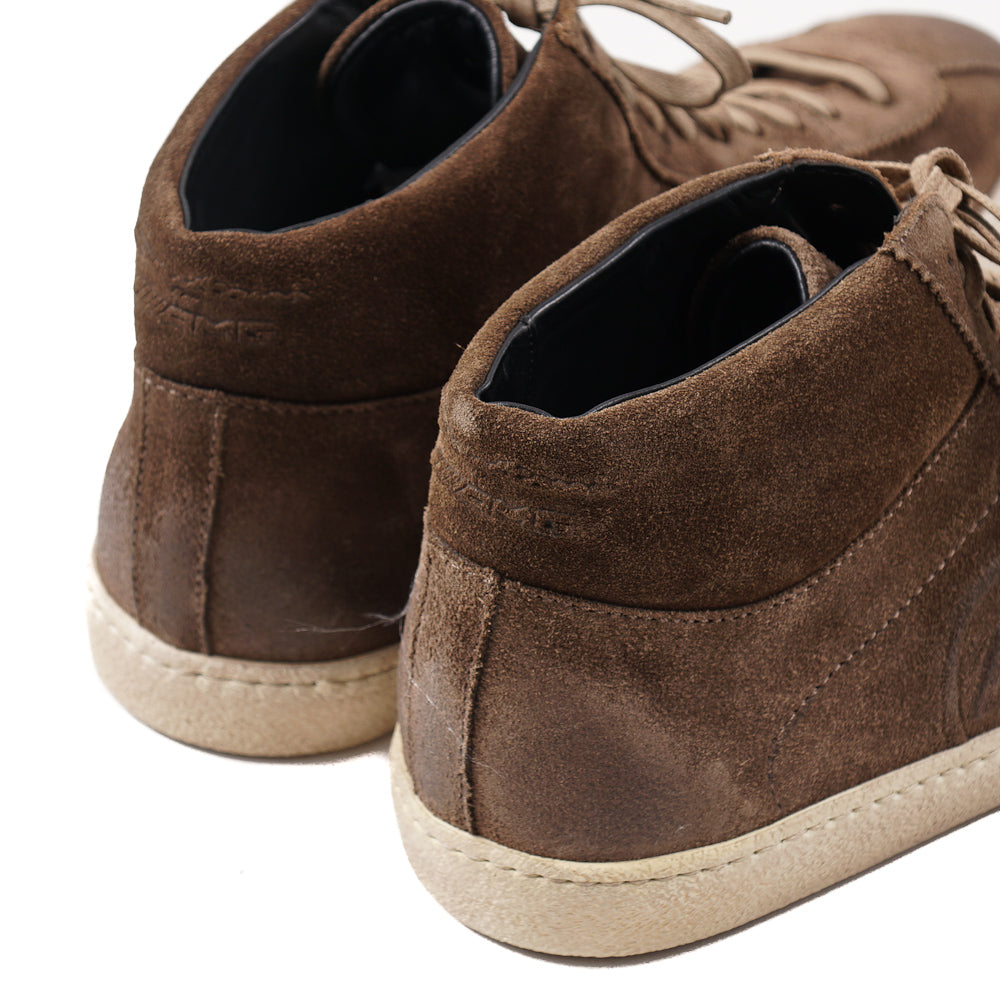 Santoni for AMG Mid-Top Suede Sneakers - Top Shelf Apparel