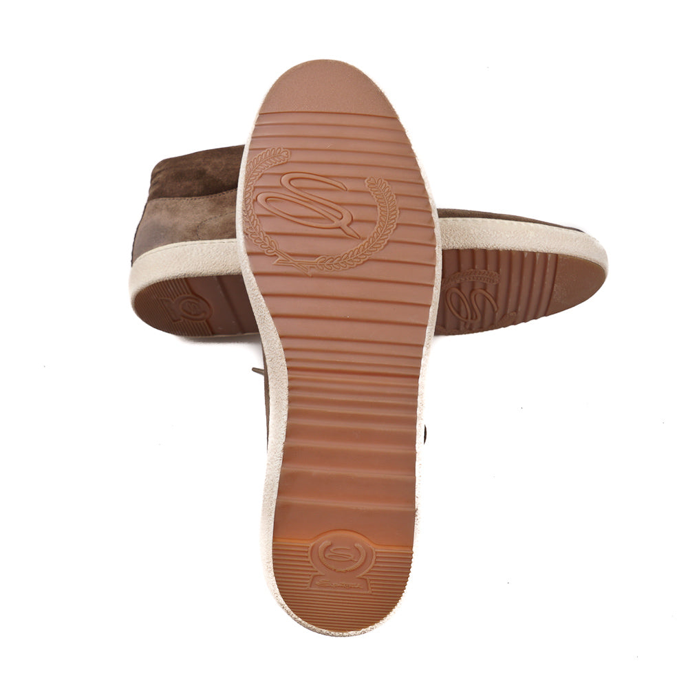 Santoni for AMG Mid-Top Suede Sneakers - Top Shelf Apparel