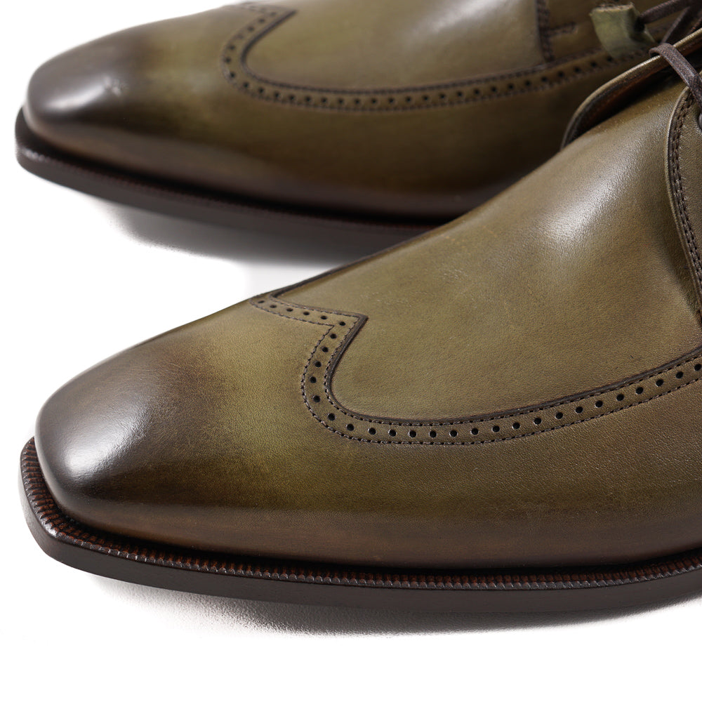 Franceschetti Derby in Antique Olive Green - Top Shelf Apparel