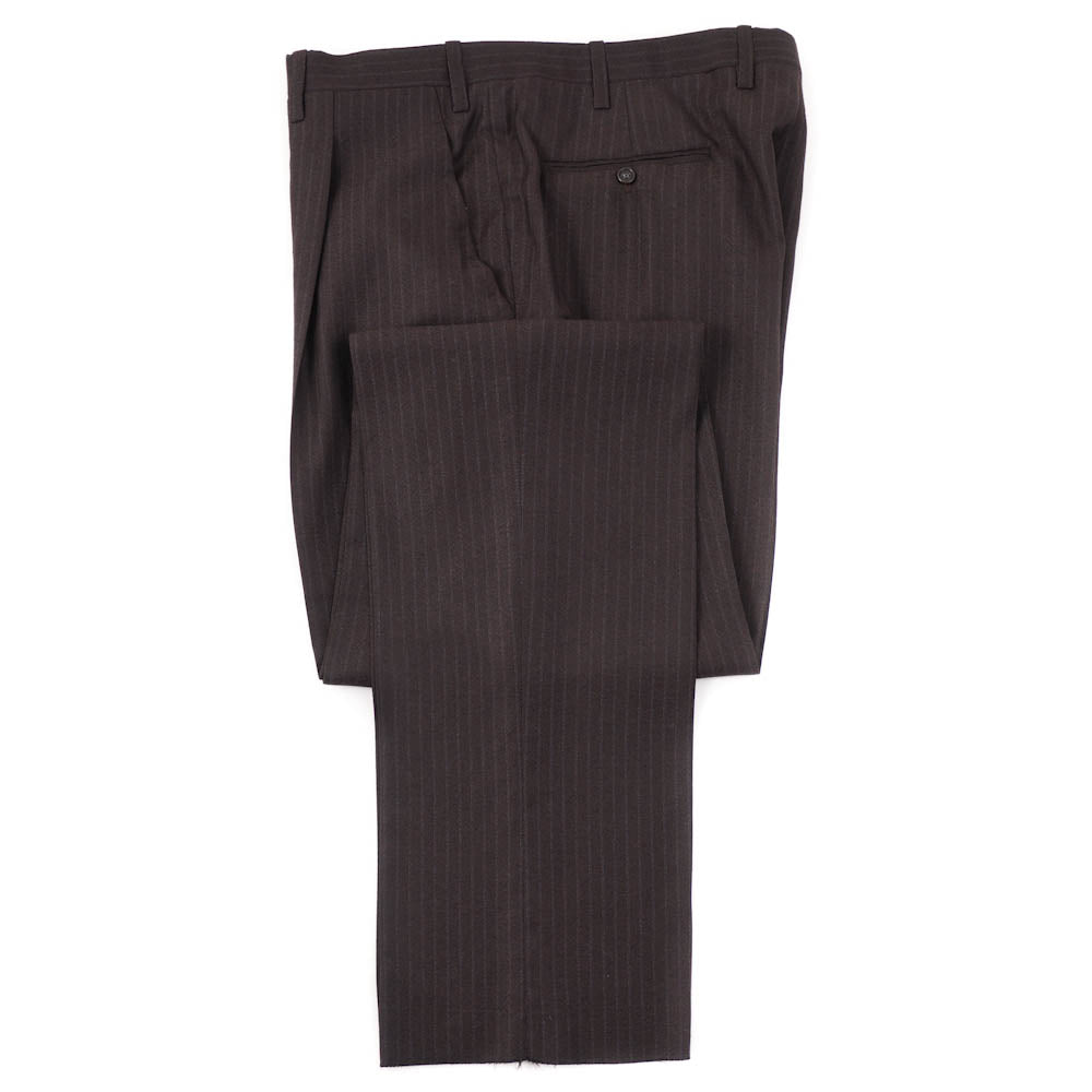 Kiton Chocolate Stripe Cashmere Suit - Top Shelf Apparel