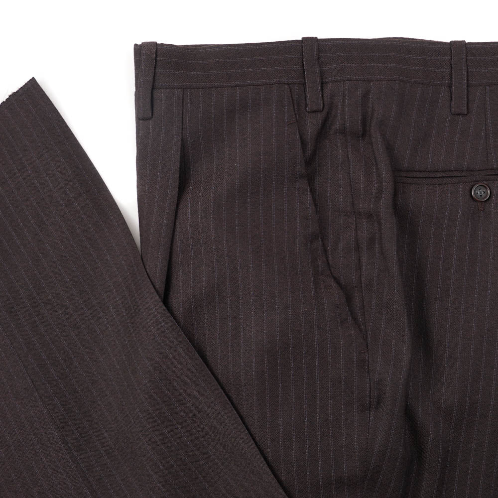 Kiton Chocolate Stripe Cashmere Suit - Top Shelf Apparel