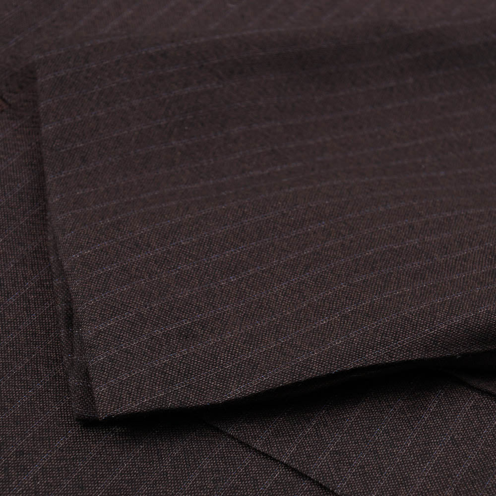 Kiton Chocolate Stripe Cashmere Suit - Top Shelf Apparel