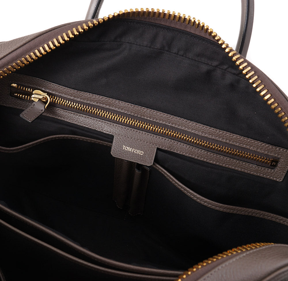 Tom Ford Large Buckley Bag in Gray-Brown - Top Shelf Apparel